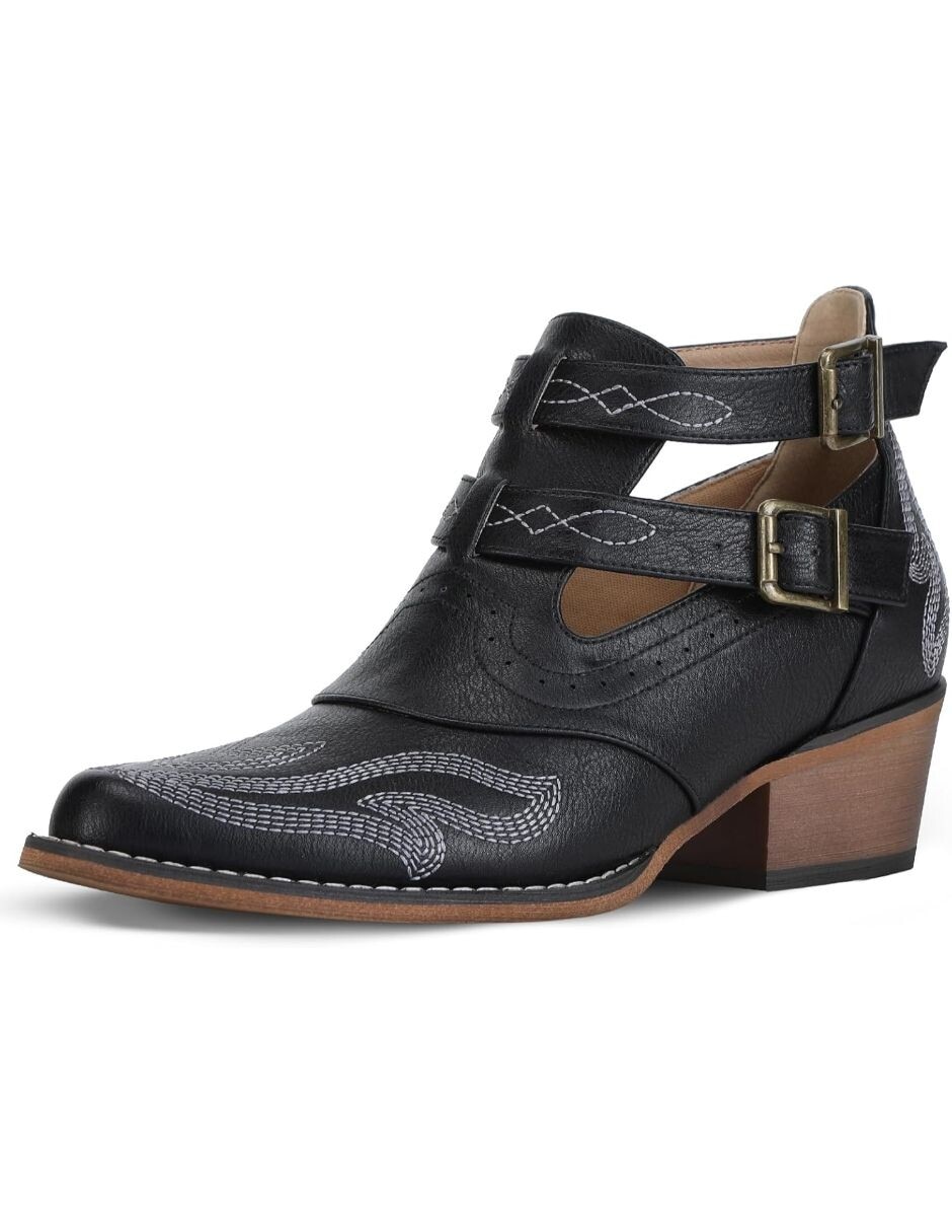 Bota cowboy al tobillo para mujer Bota cowboy al tobillo para mujer