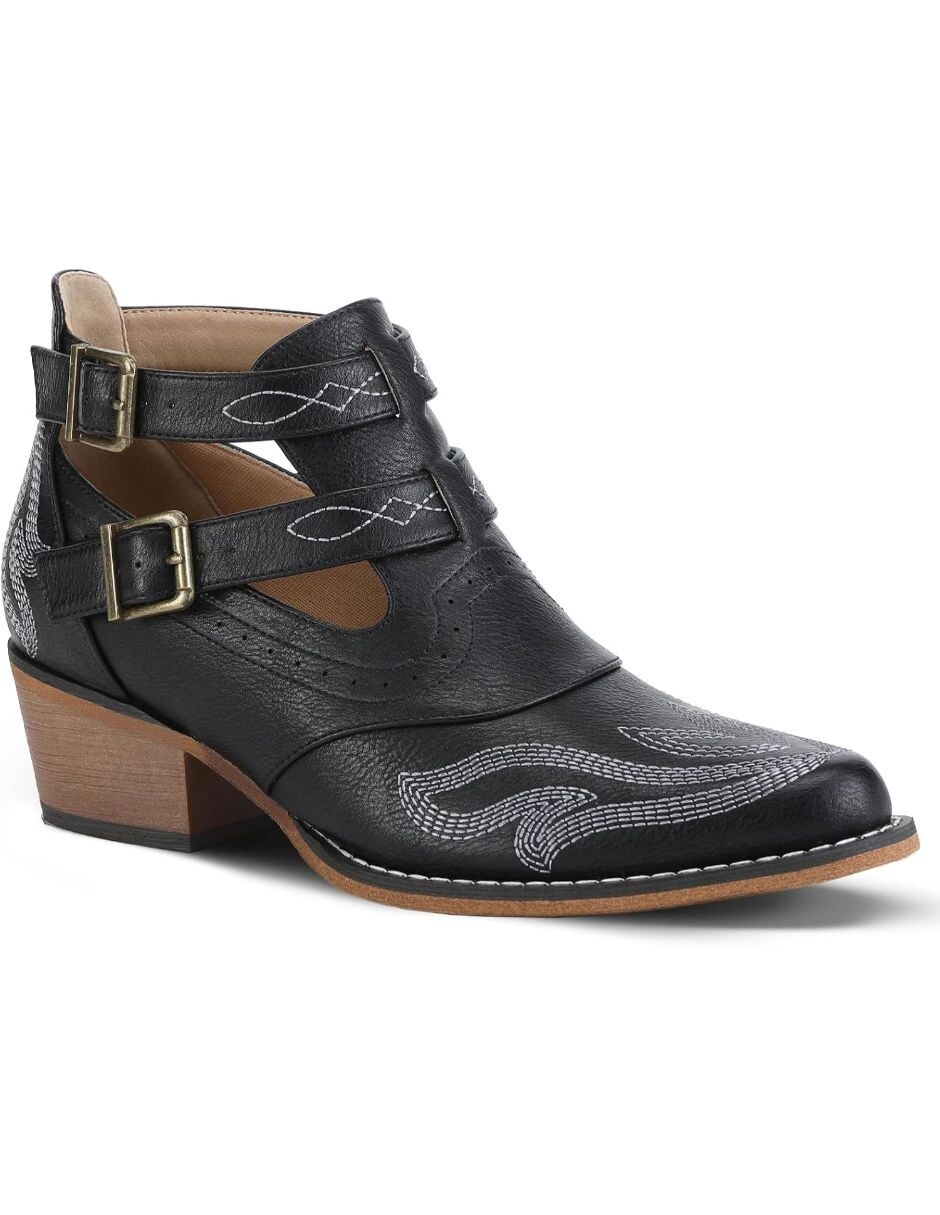 Bota cowboy al tobillo para mujer 2
