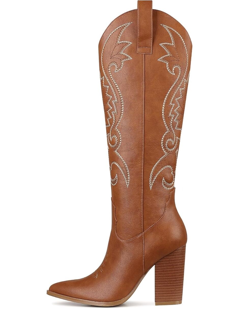 Bota cowboy abajo de la rodilla para mujer