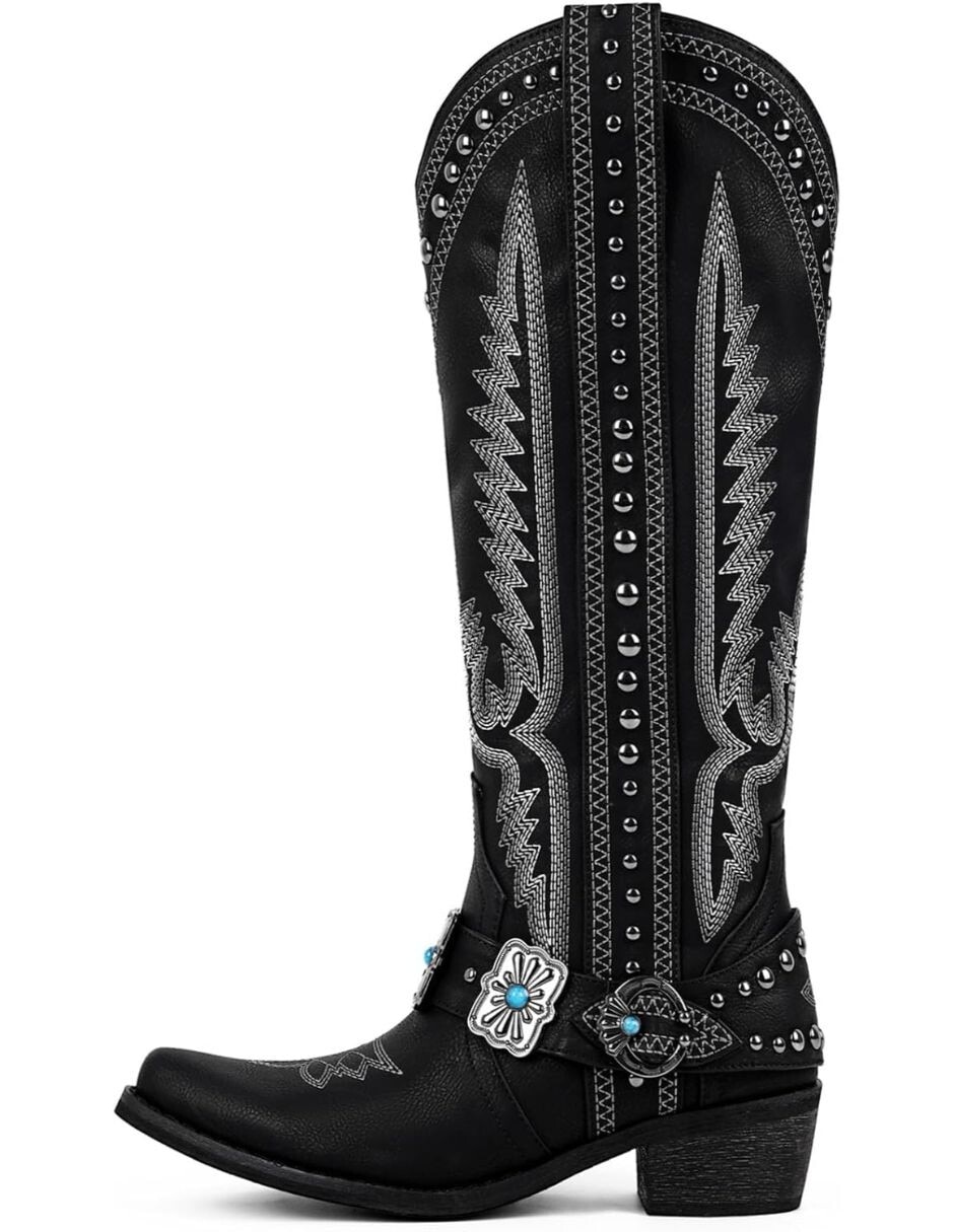 Bota cowboy abajo de la rodilla para mujer Bota cowboy abajo de la rodilla para mujer
