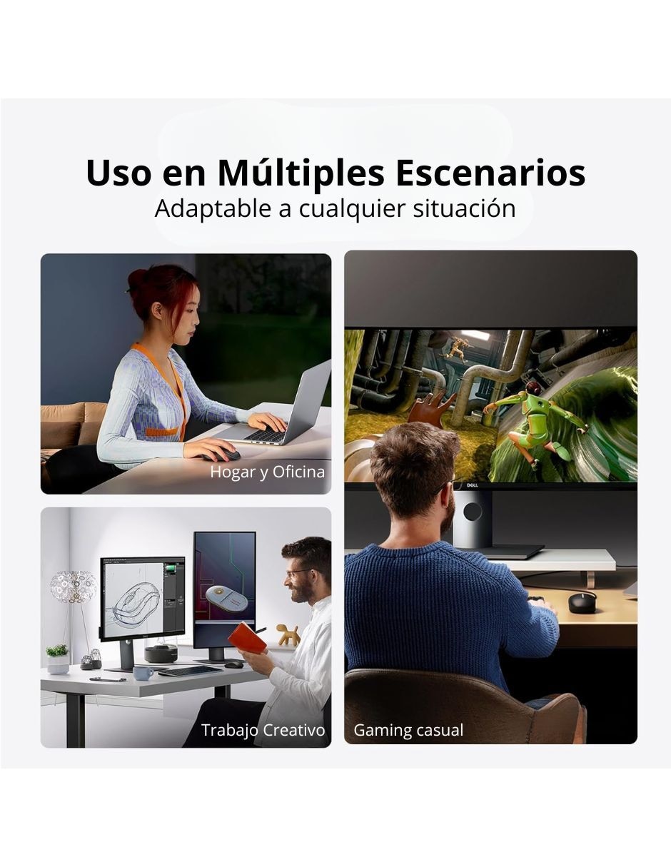 Mouse alámbrico Optico 90789 Usb 1200 Dpi Silencioso 90789 5