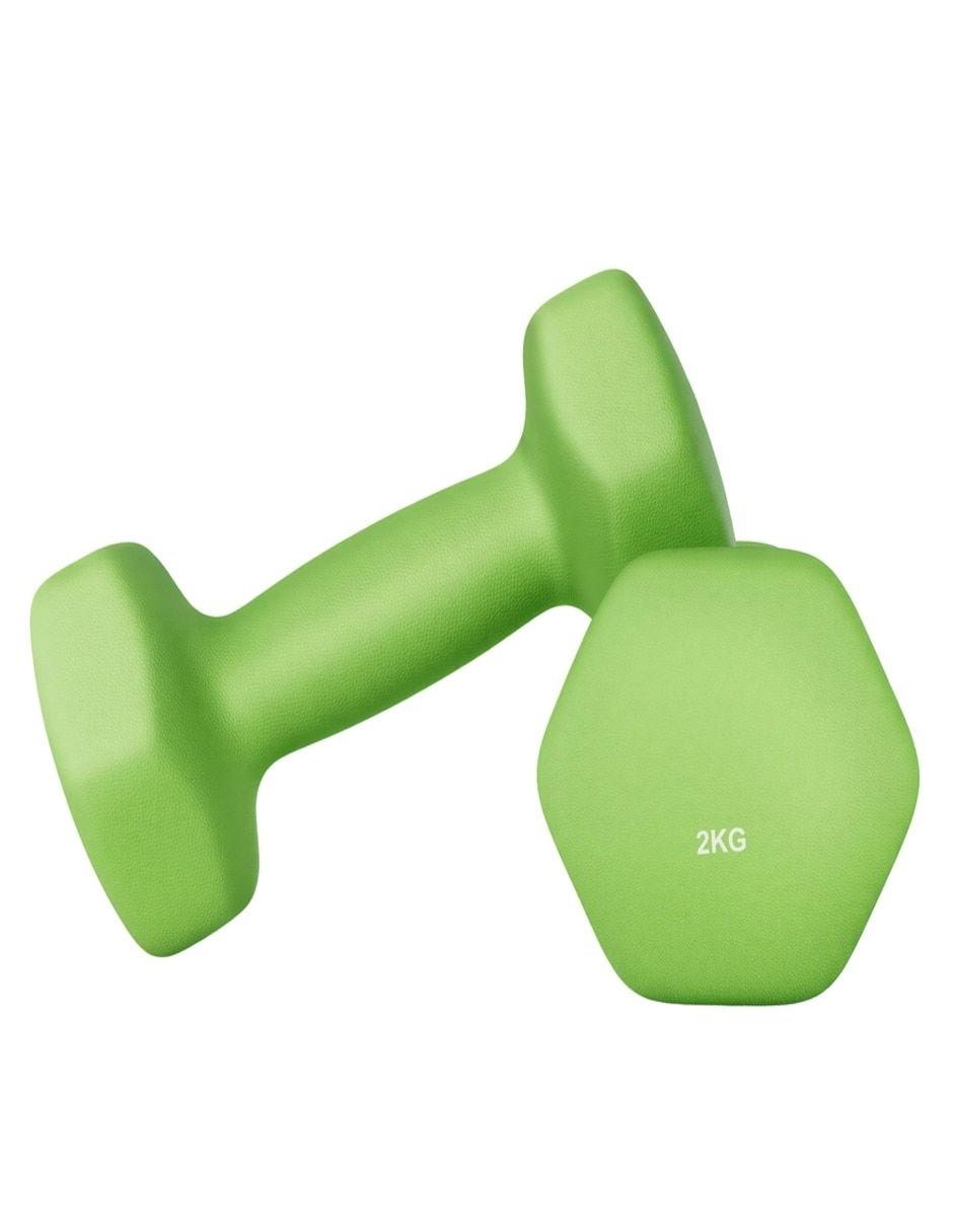 Set de mancuernas de peso fijo 2 kg 2 piezas Set de mancuernas de peso fijo 2 kg 2 piezas