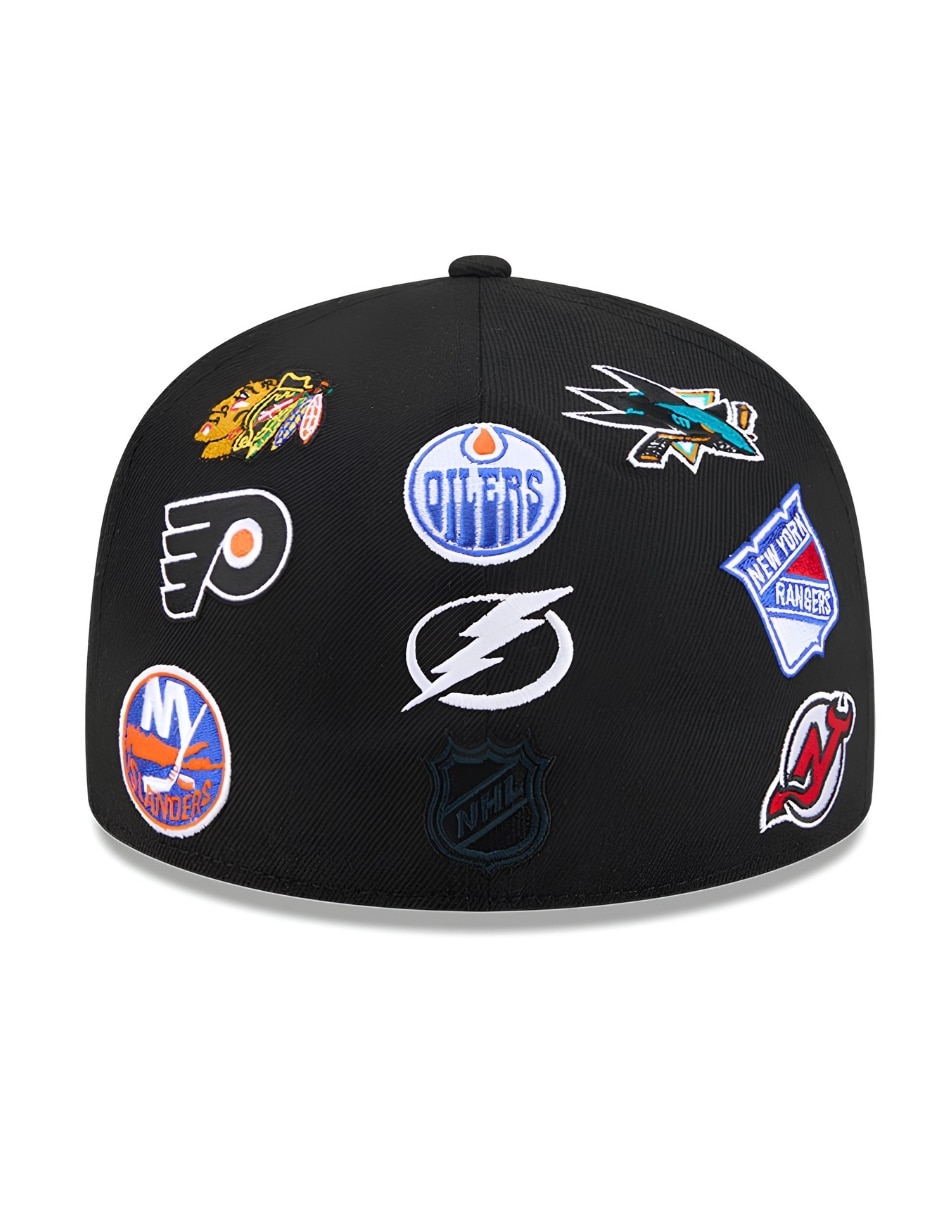 Gorra visera plana cerrada para Hockey New Era National Hockey League para adulto
