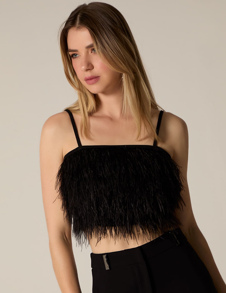 Top escote bajo tirante delgado 2