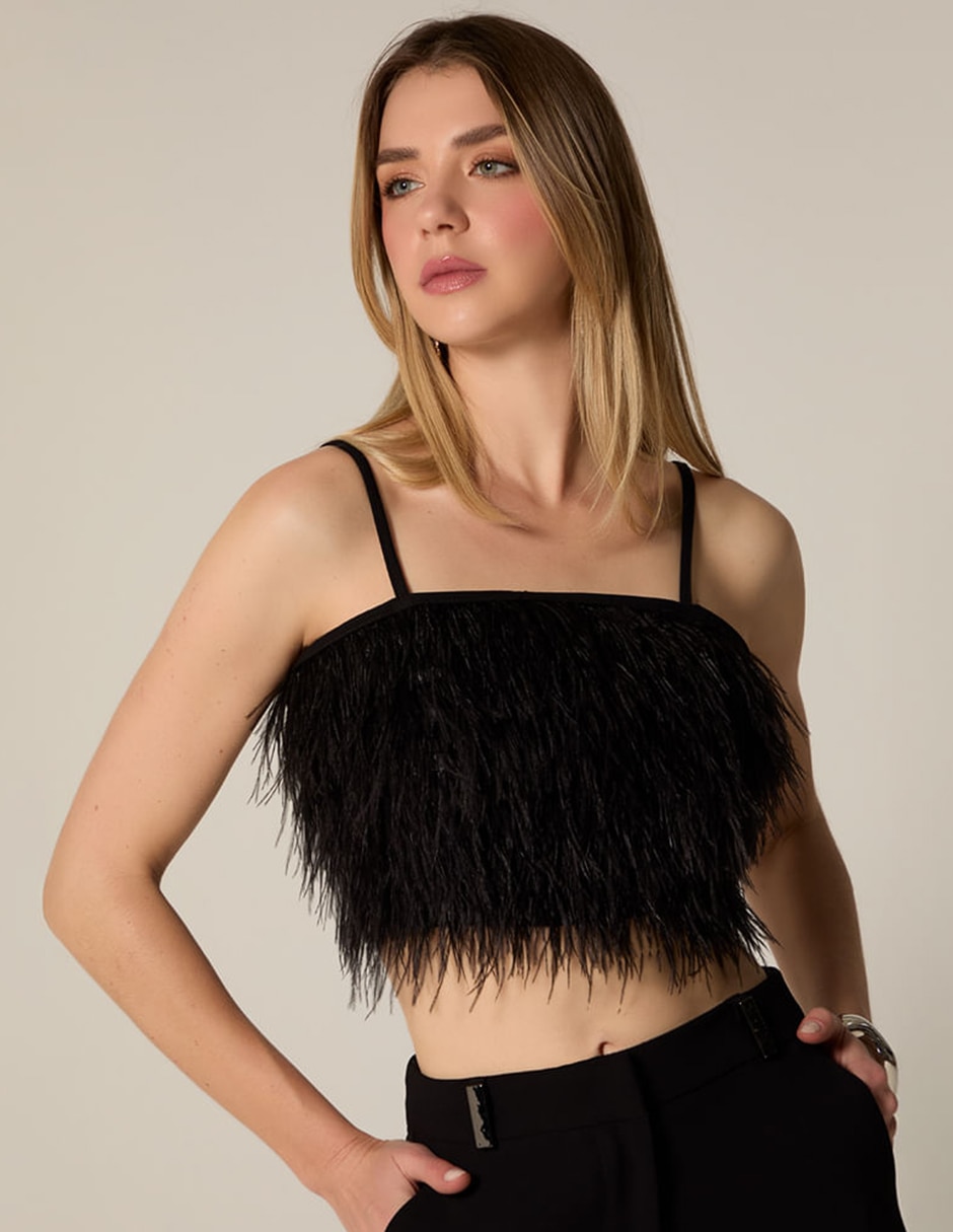 Top escote bajo tirante delgado 4