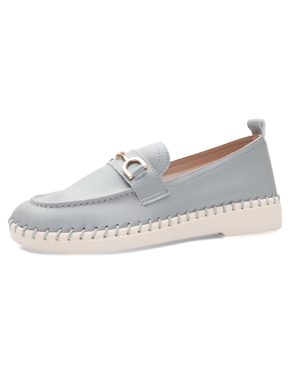 Mocasín de piel sintética para mujer 2