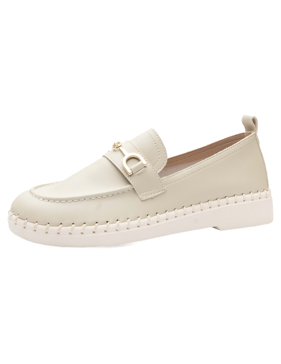 Mocasín de piel sintética para mujer 2