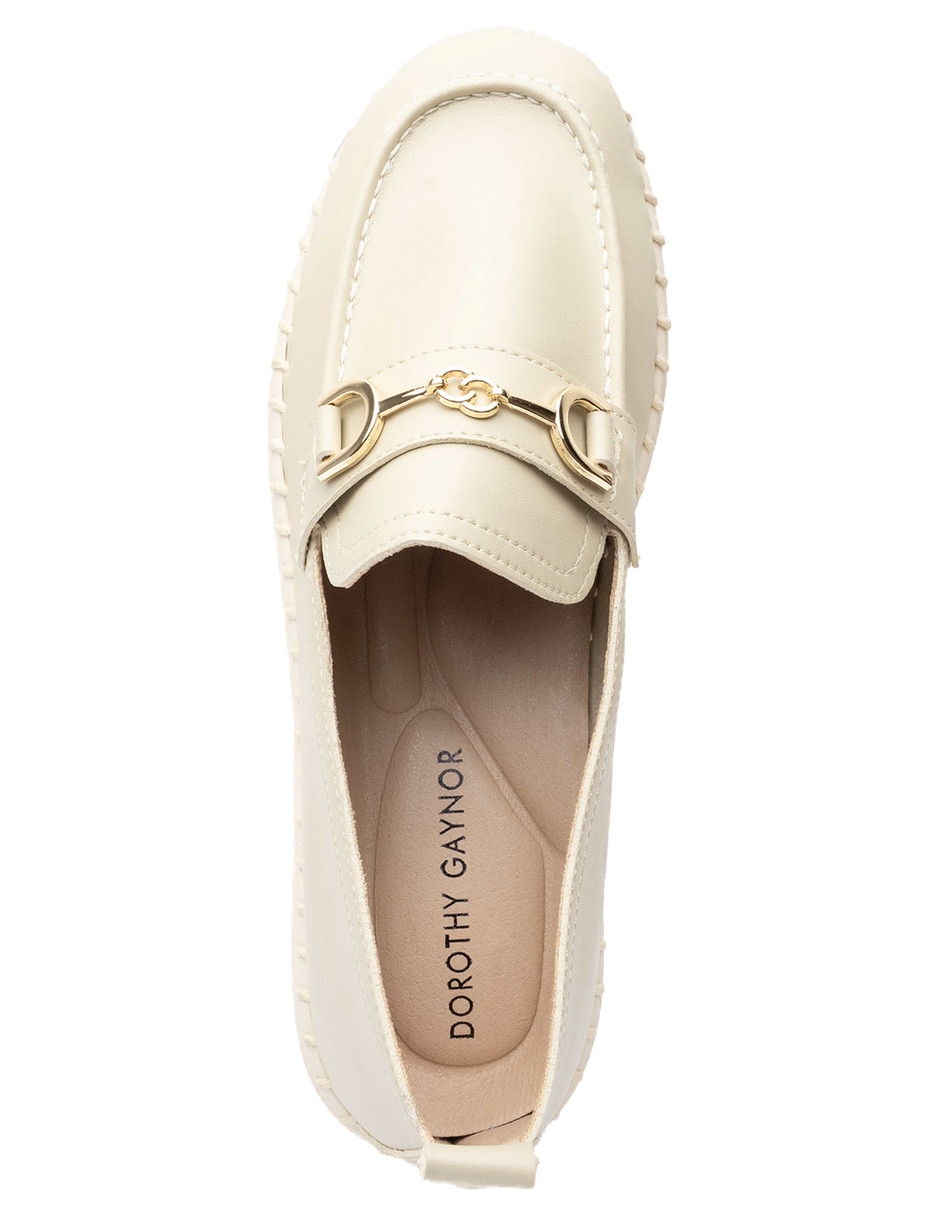 Mocasín de piel sintética para mujer 4