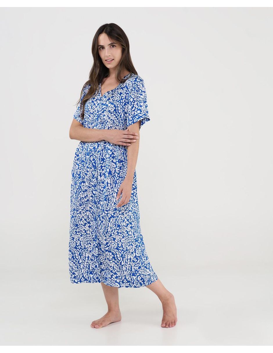 Vestido midi playa lohe para mujer