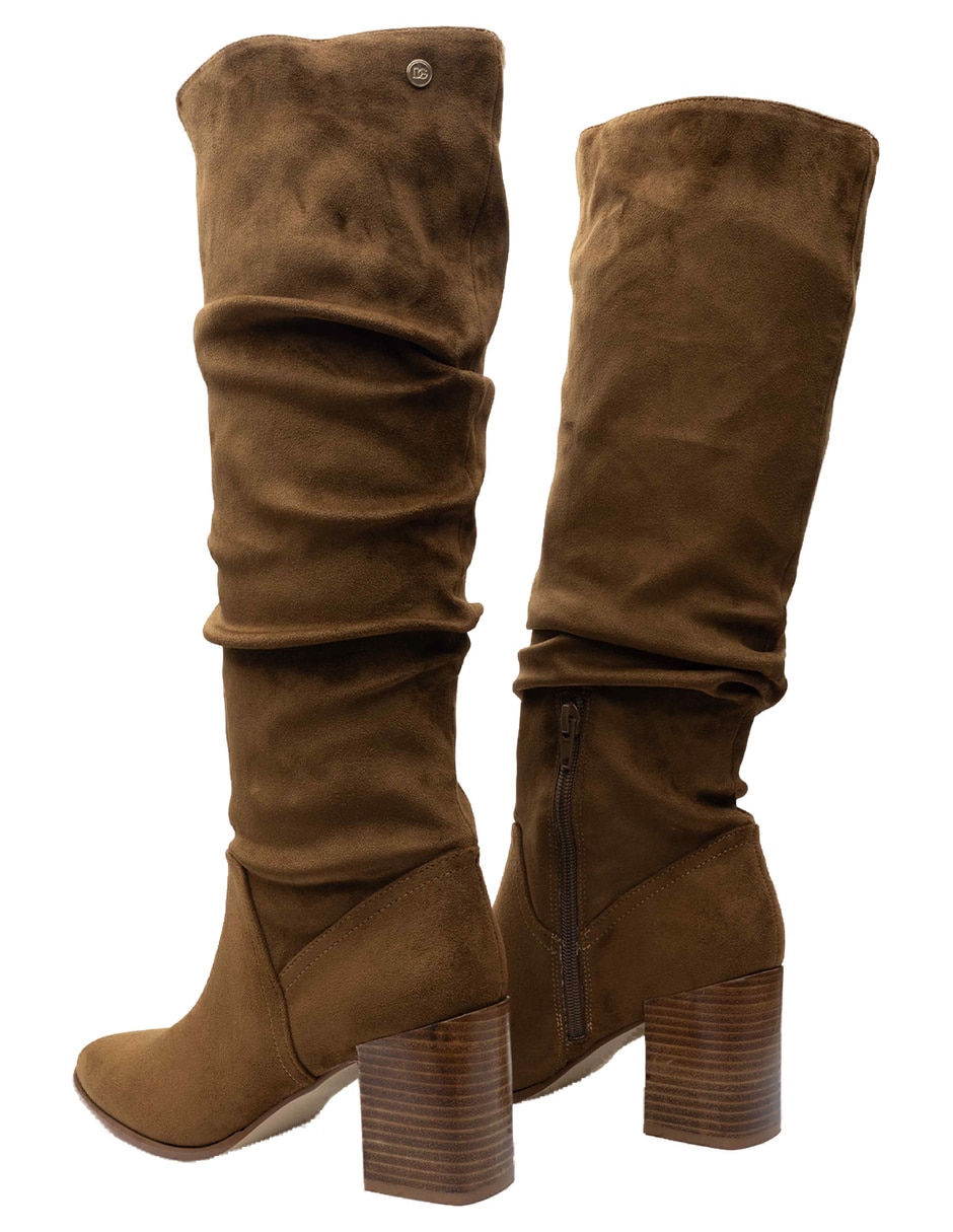 Bota abajo de la rodilla de gamuza para mujer 6