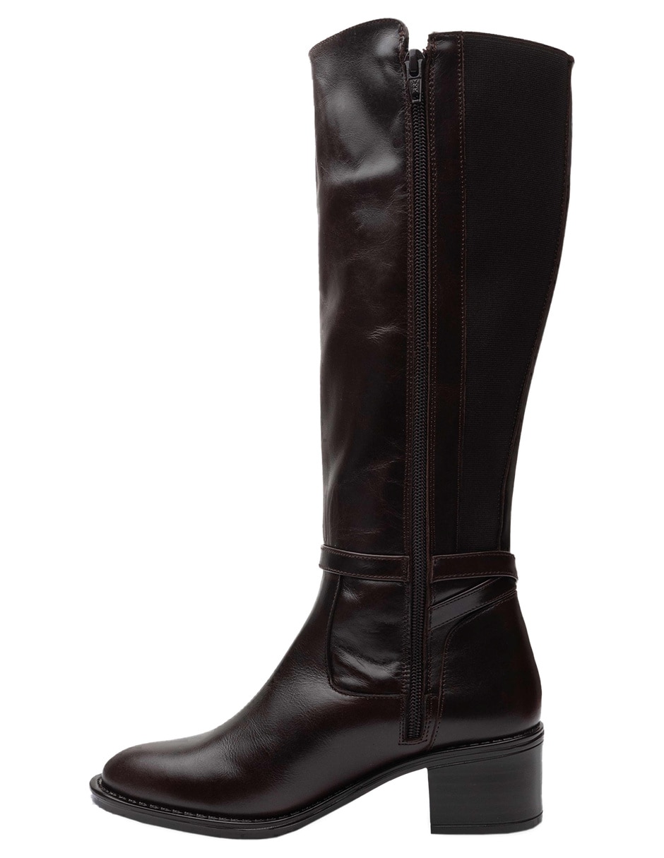 Bota abajo de la rodilla de piel para mujer Bota abajo de la rodilla de piel para mujer