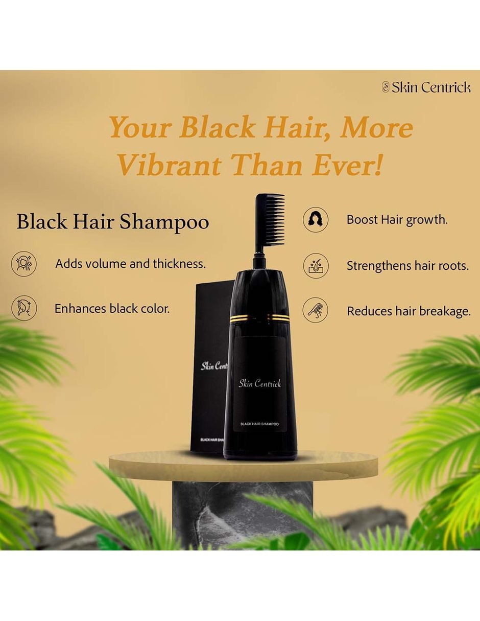 Shampoo matizador de canas para todo tipo de cabello shampoo negro Skin Centrick