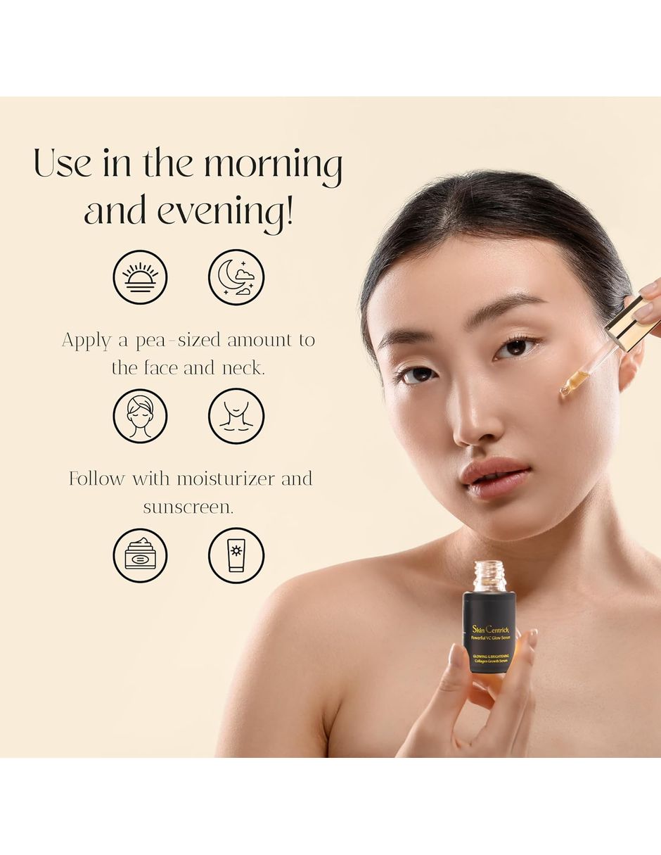 Sérum revitalizante facial iluminador vc poderoso de todo tipo de piel 3