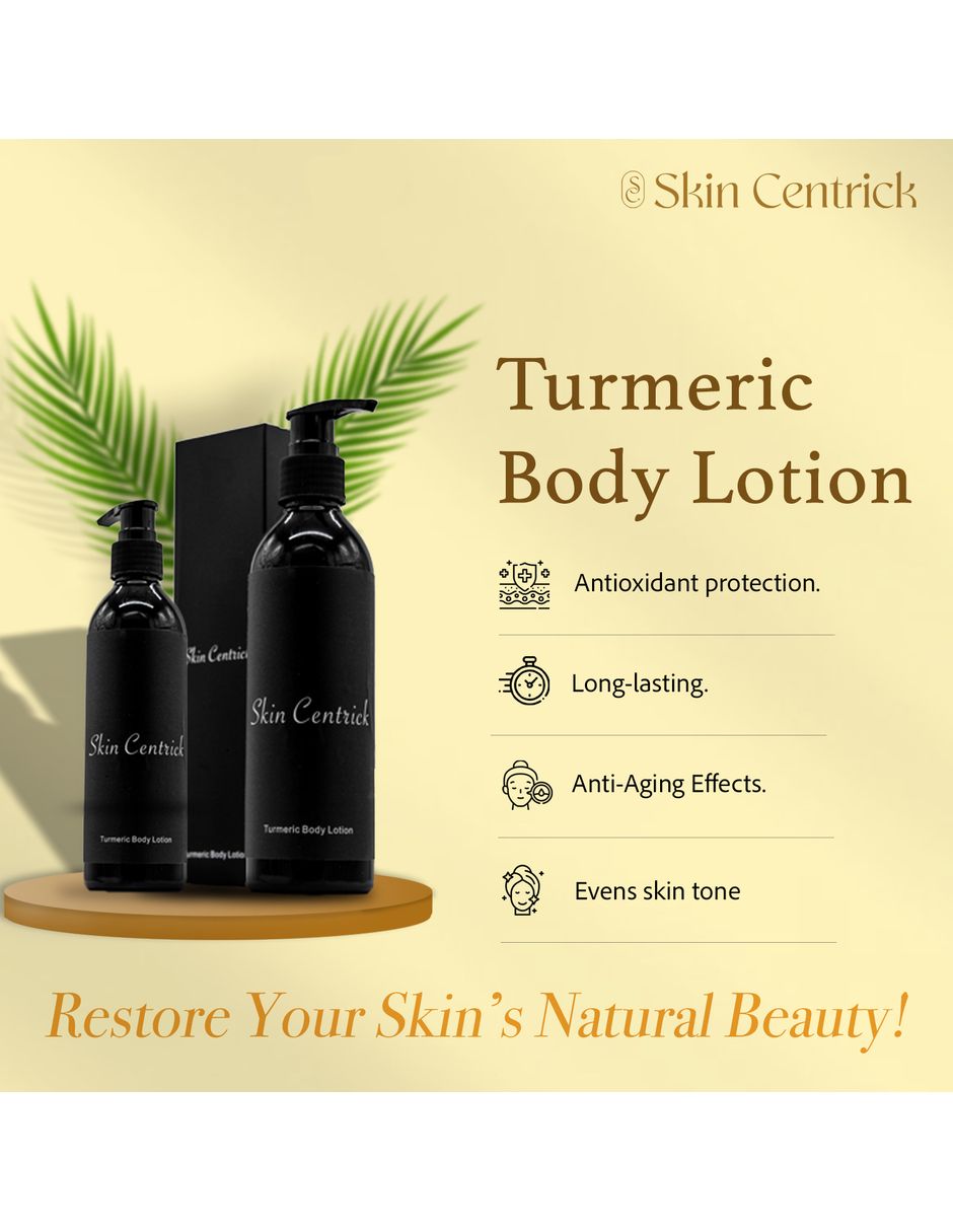 Loción hidratante loción corporal de cúrcuma Skin Centrick