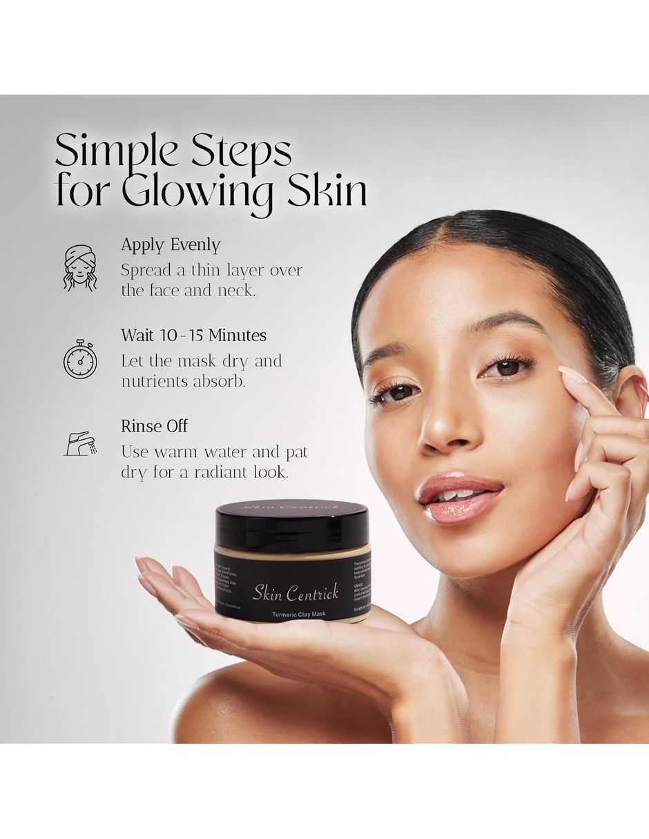 Mascarilla facial mascarilla de arcilla y cúrcuma para desintoxicar Skin Centrick