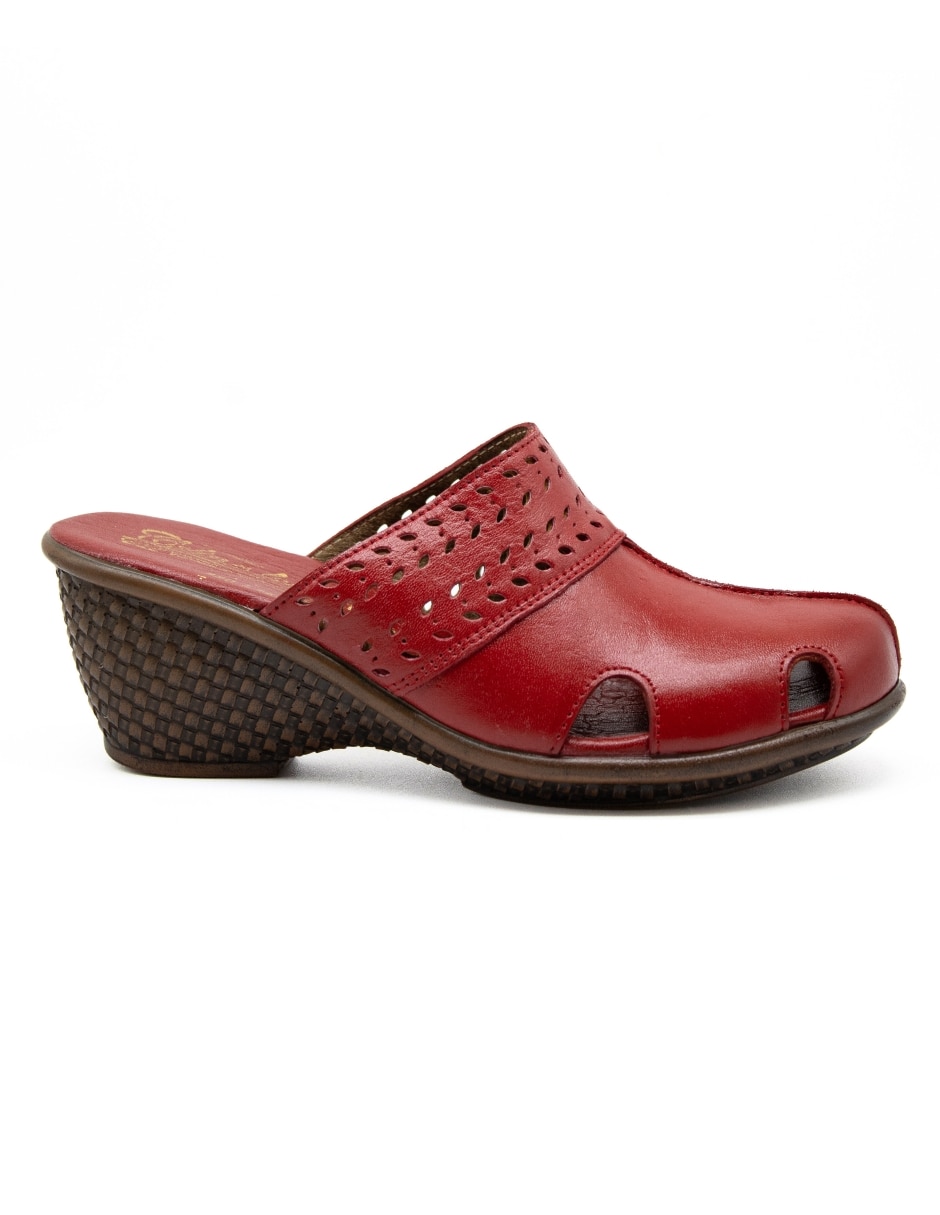 Zueco de piel para mujer 1