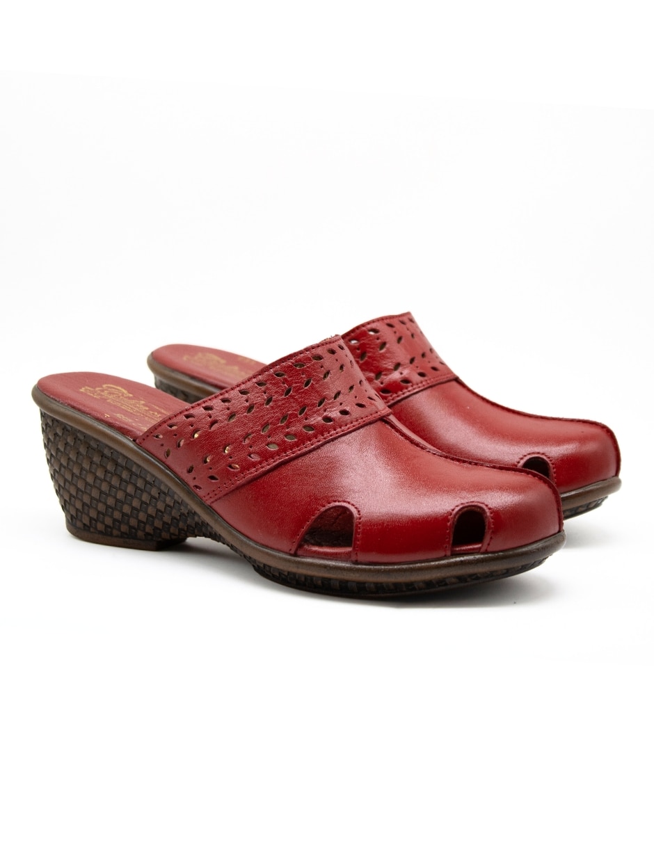 Zueco de piel para mujer 2