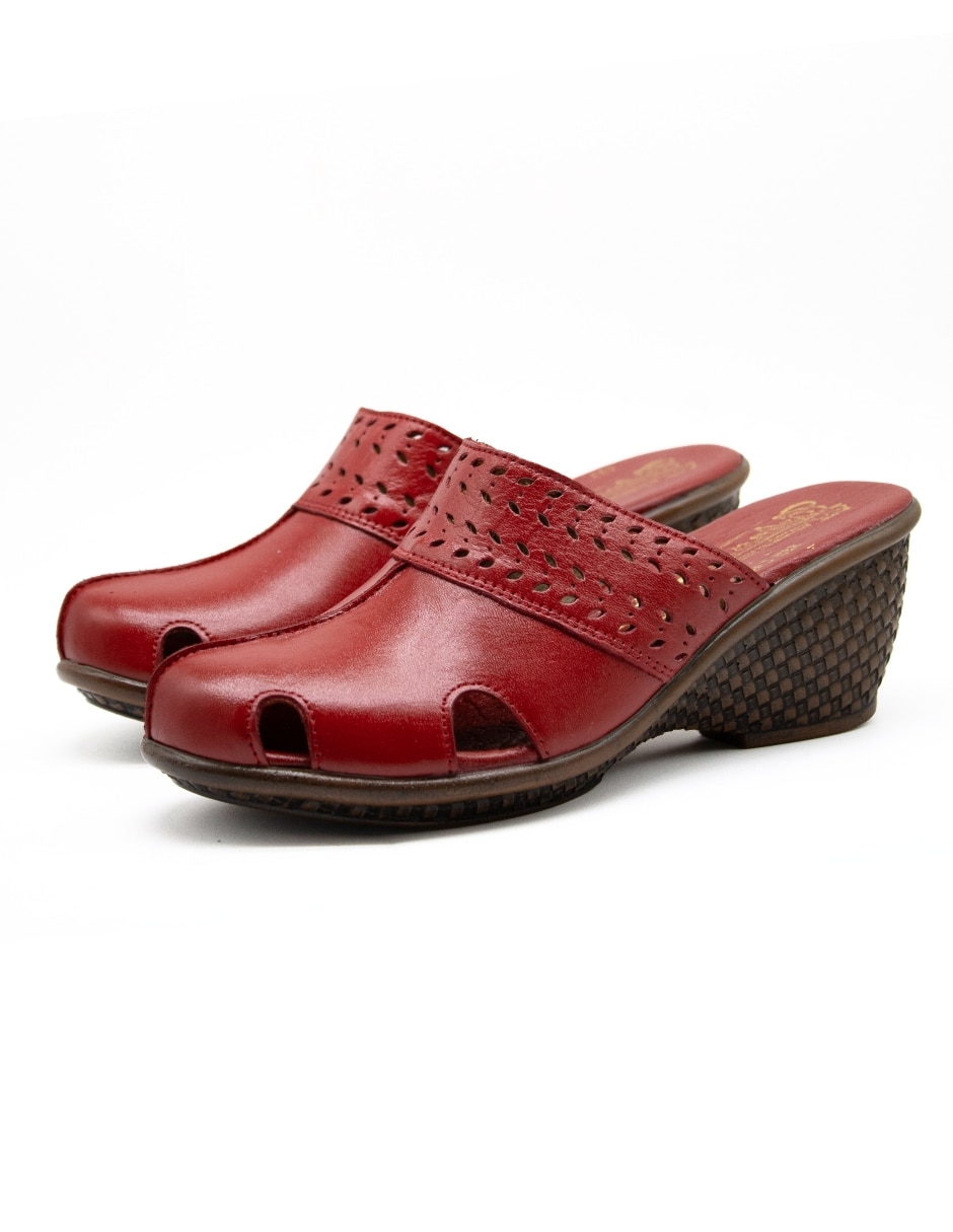Zueco de piel para mujer 3