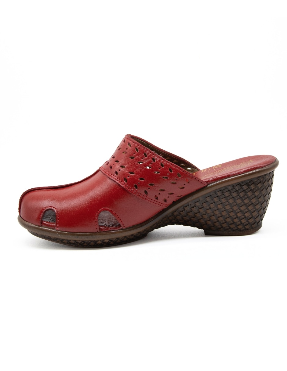 Zueco de piel para mujer 5