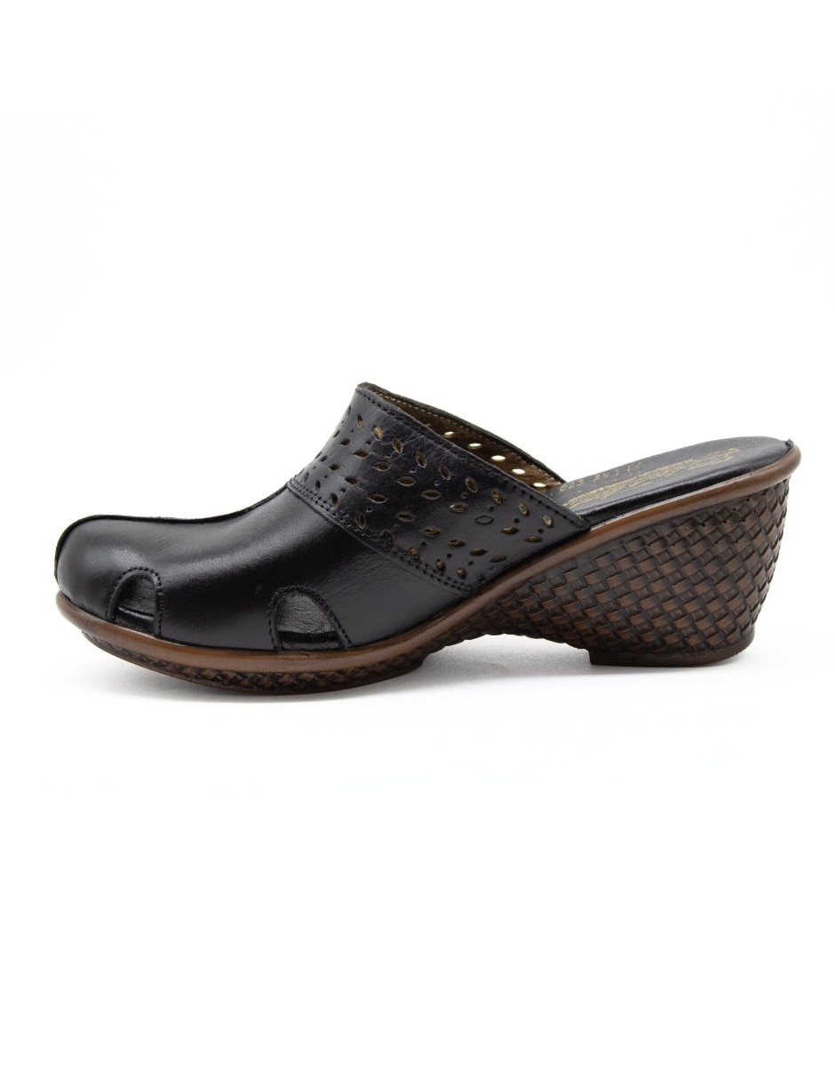 Zueco de piel para mujer 5