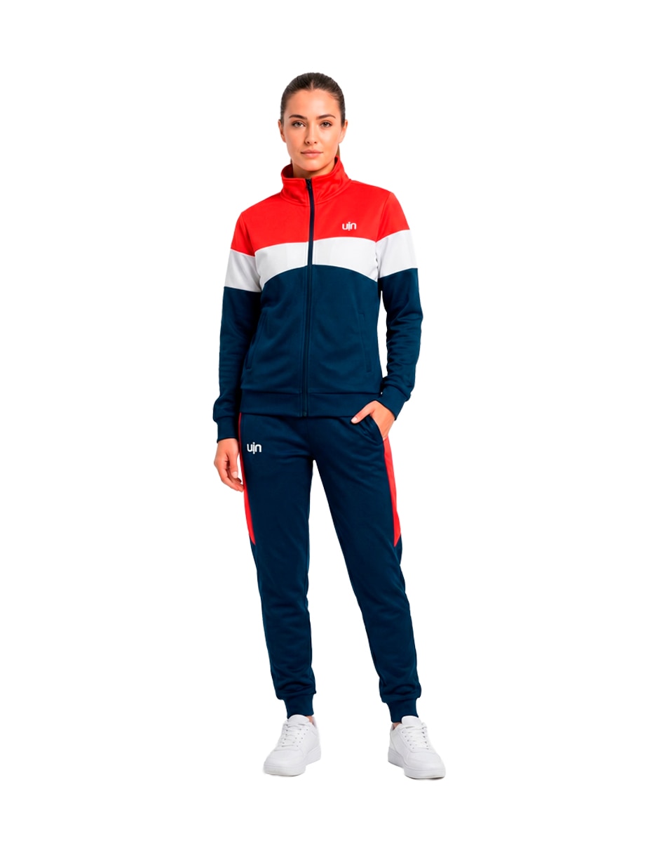 Conjunto deportivo regular con elástico para mujer