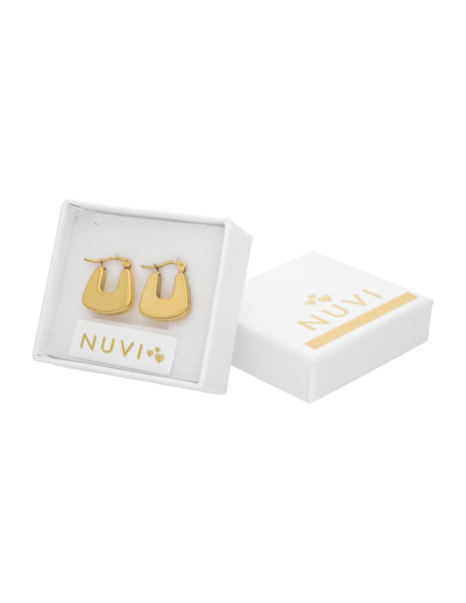 Arracadas Nuvi con acabado brillante