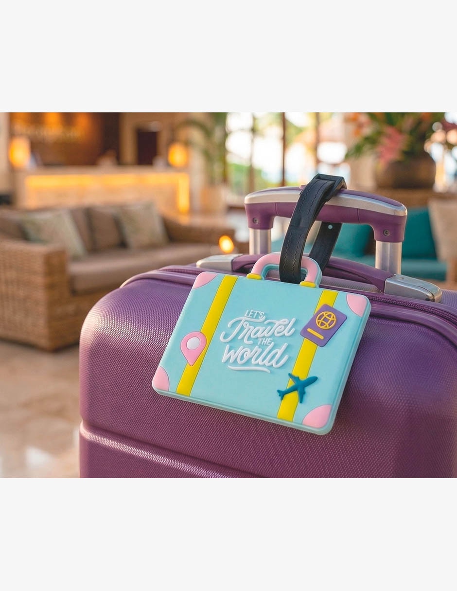 Identificador de maleta Travel forma Rectangular de Plástico 2