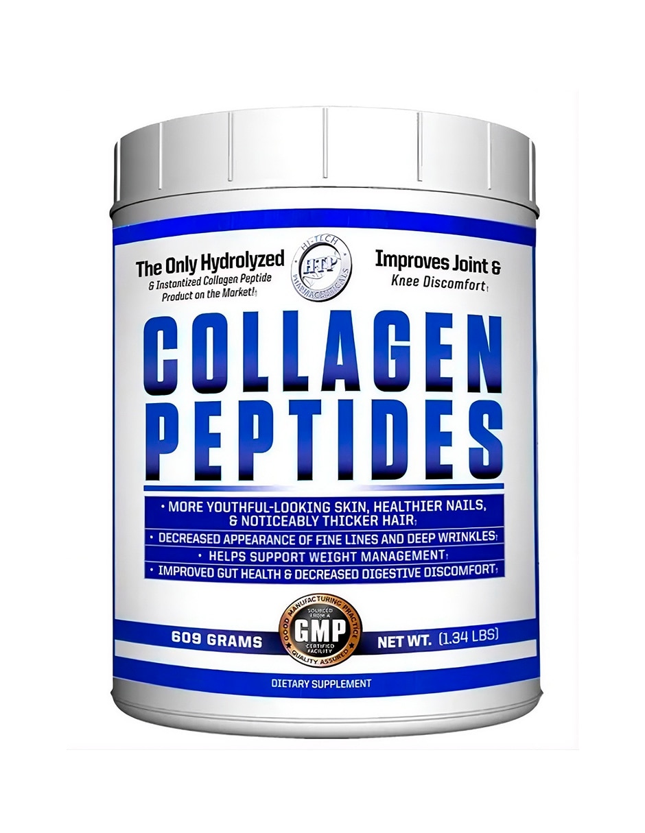 Péptidos de colágeno 1.34 LBS / 609 grs / 50 serv. Hi-Tech Pharmaceuticals con colágeno hidrolizado