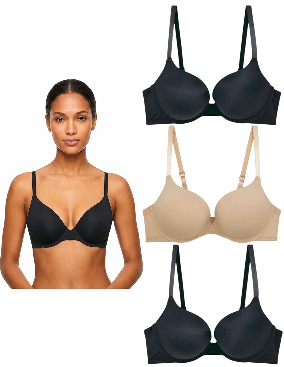 Brassiere/Set brassiere Brassiere demi copa Doble push up Seamless para Mujer Brassiere/Set brassiere Brassiere demi copa Doble push up Seamless para Mujer