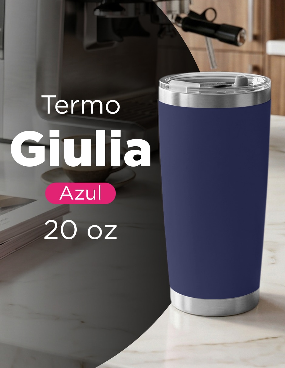 Termo de acero inoxidable Set 25 termos Giulia 20oz azul con tapa a presión 2