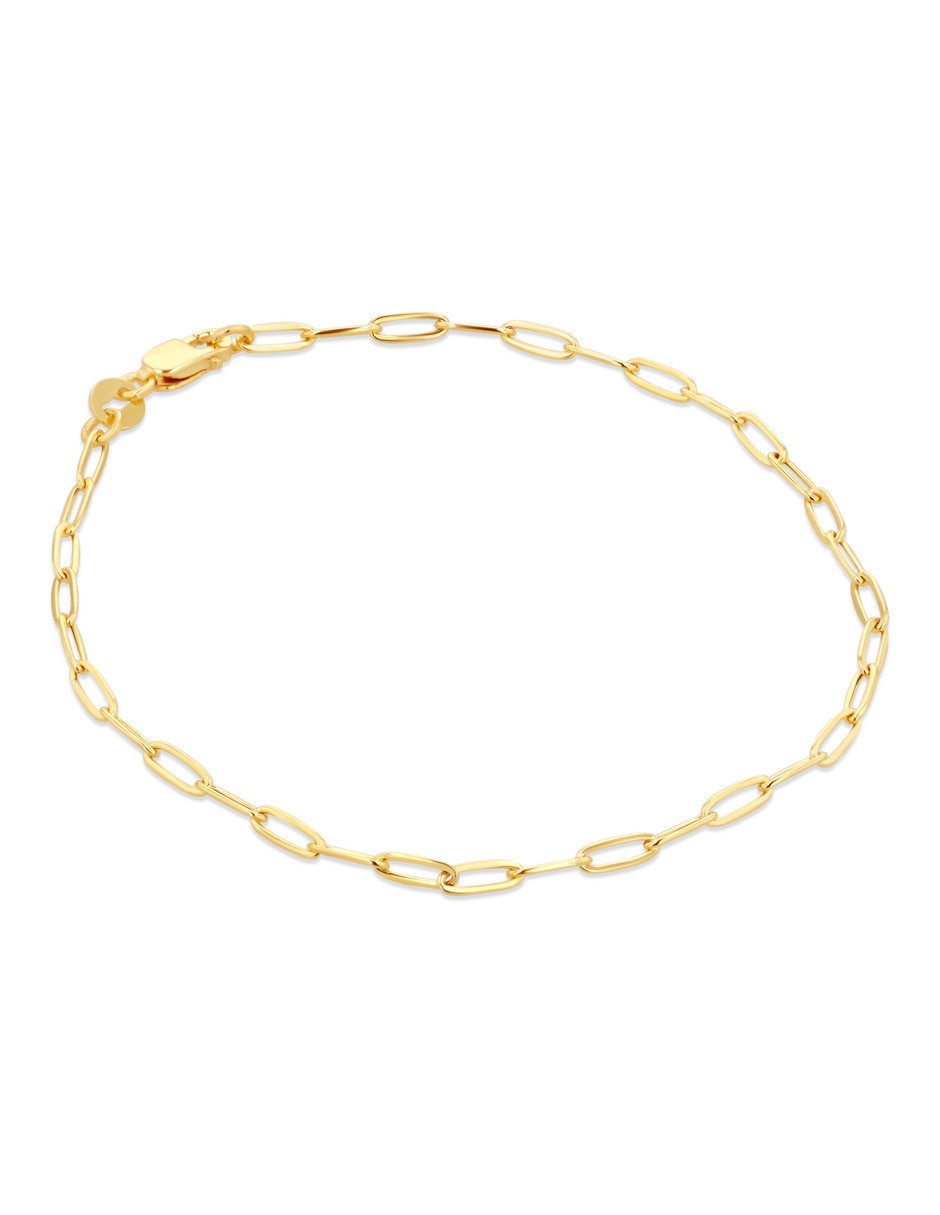 Pulsera de oro amarillo con 14 k acabado 2