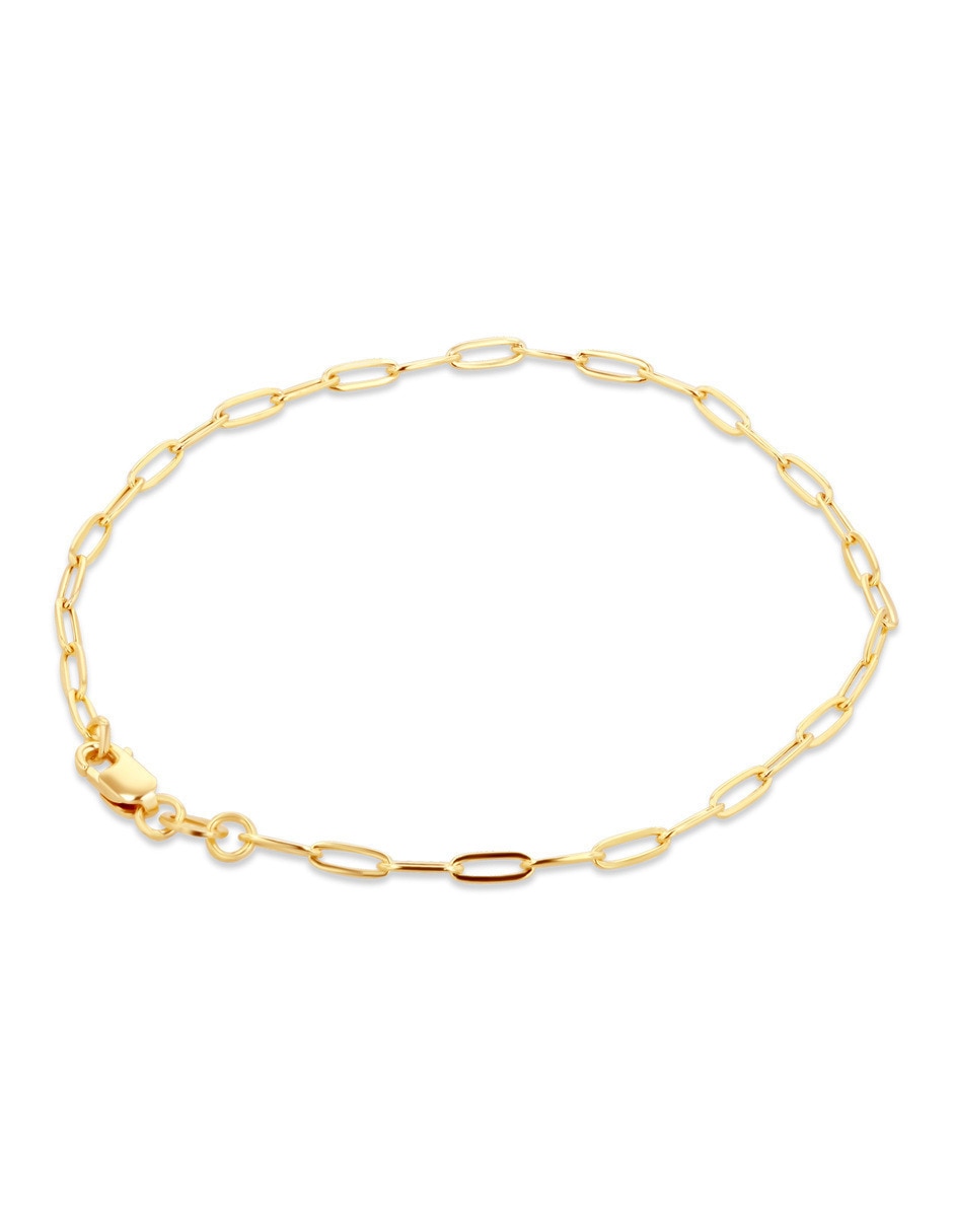 Pulsera de oro amarillo con 14 k acabado 4