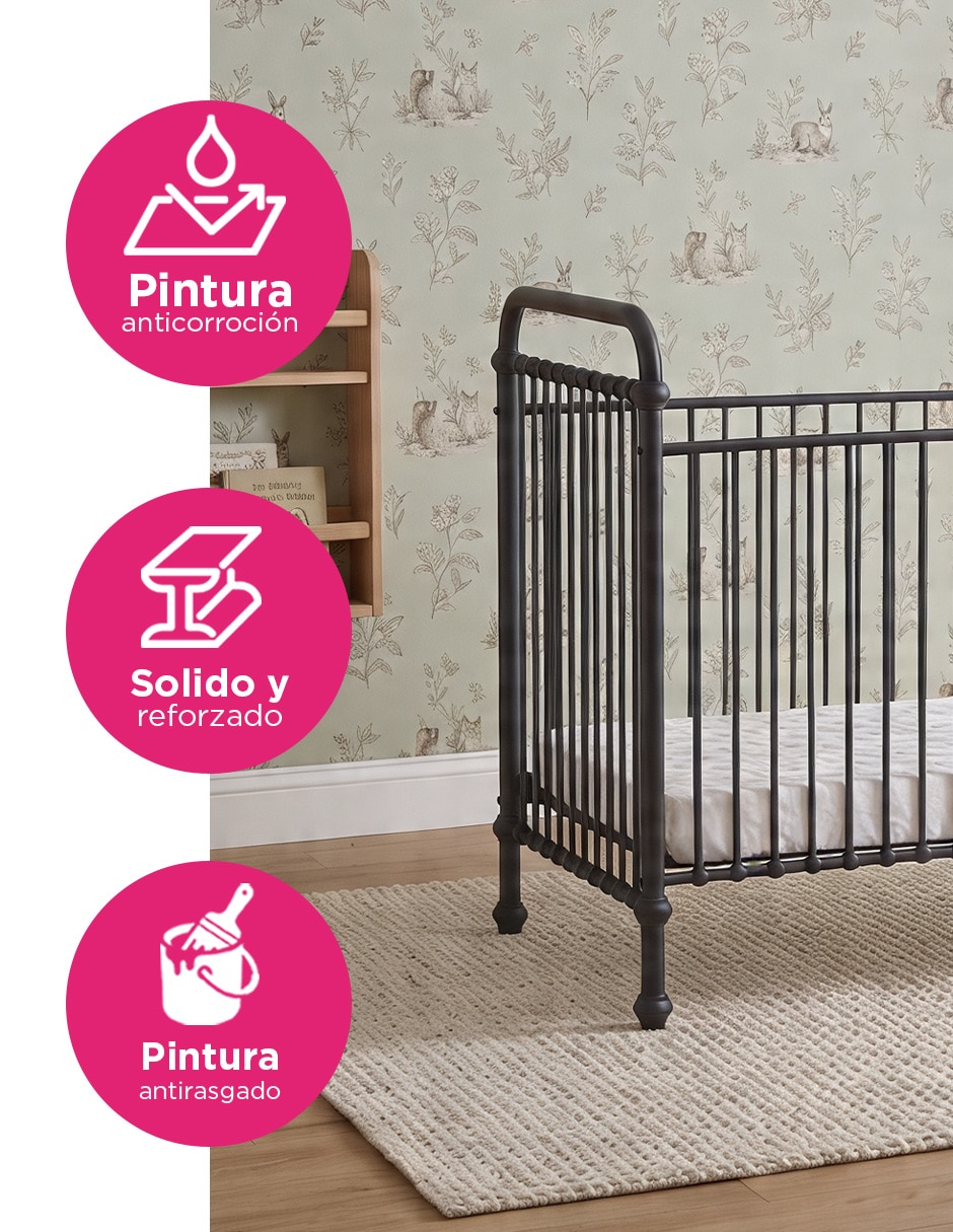 Cuna Vanlig Emery Negro