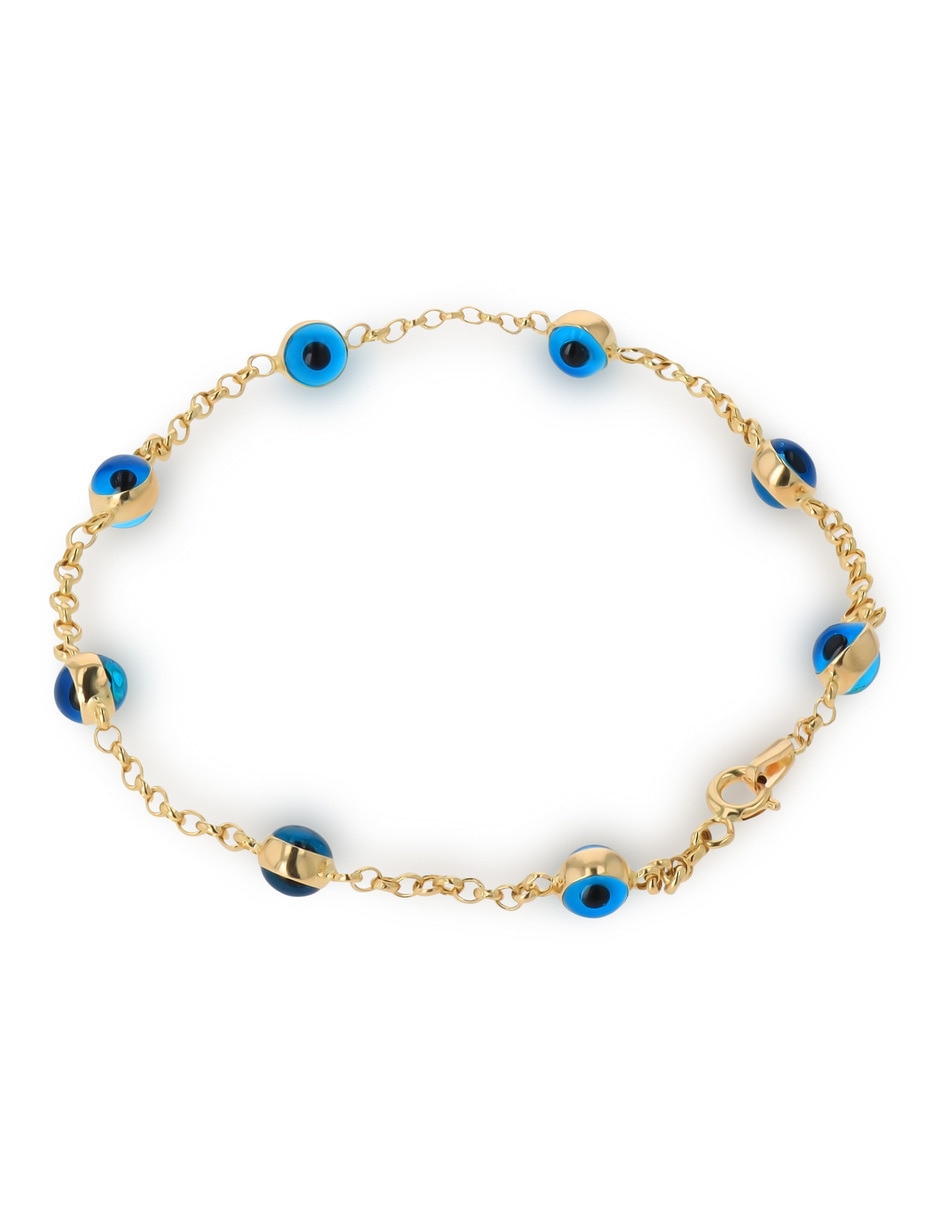 Pulsera joyerias bizzarro de oro amarillo con 14 k acabado