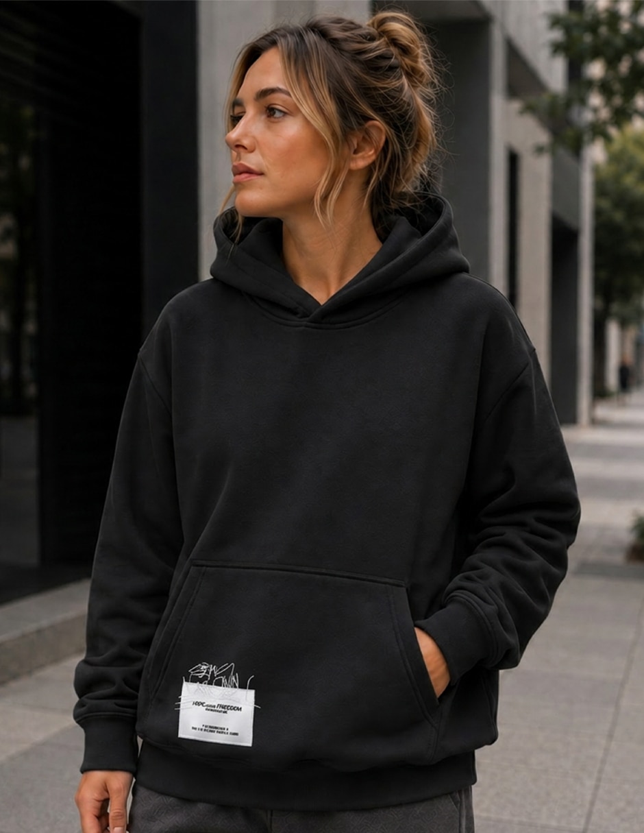 Sudadera con bolsa canguro para mujer 8