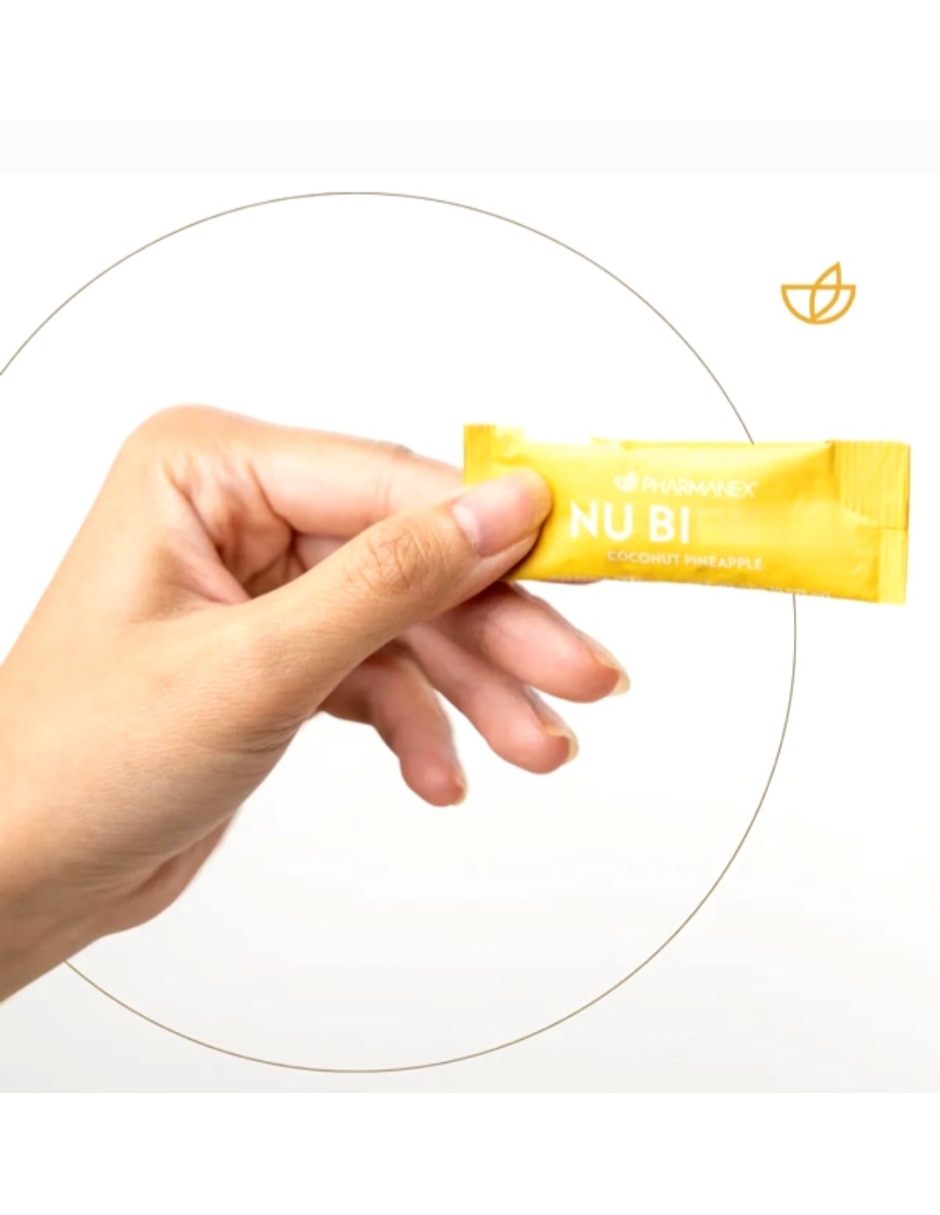 Suplemento alimenticio Nu Skin con prebióticos sabor Piña-coco de 30 sobres