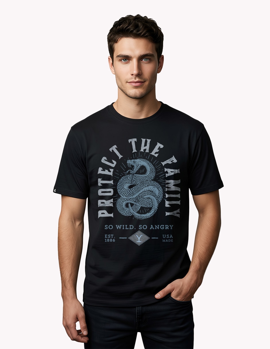 Playera yellowstone cuello redondo para hombre Playera yellowstone cuello redondo para hombre