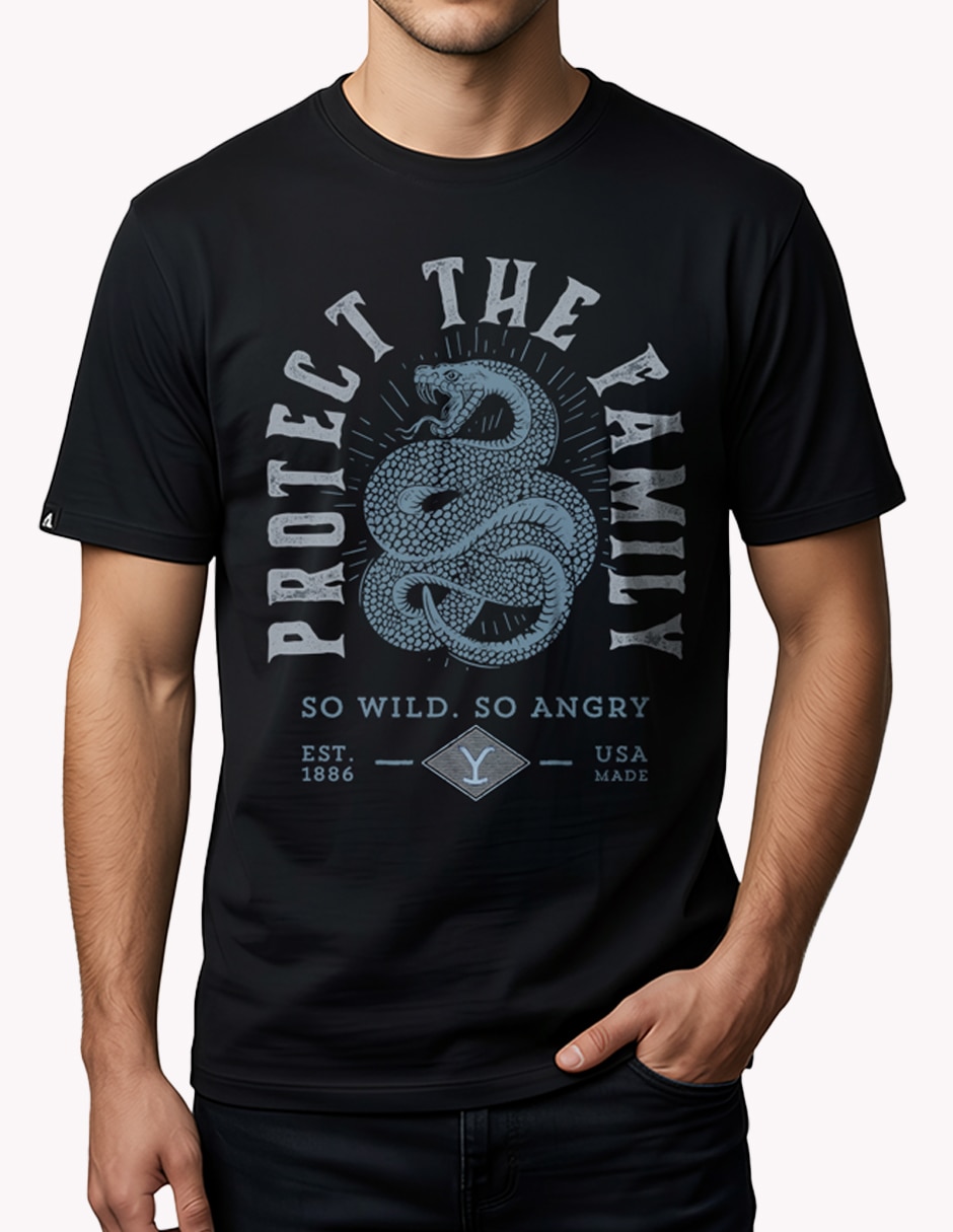 Playera yellowstone cuello redondo para hombre 2