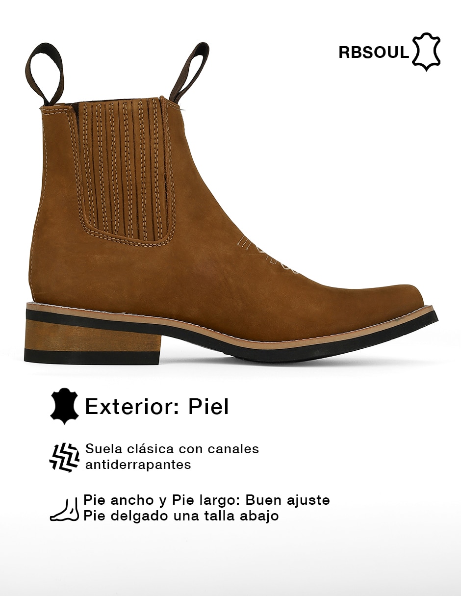 Bota Rbsoul de piel para hombre 4