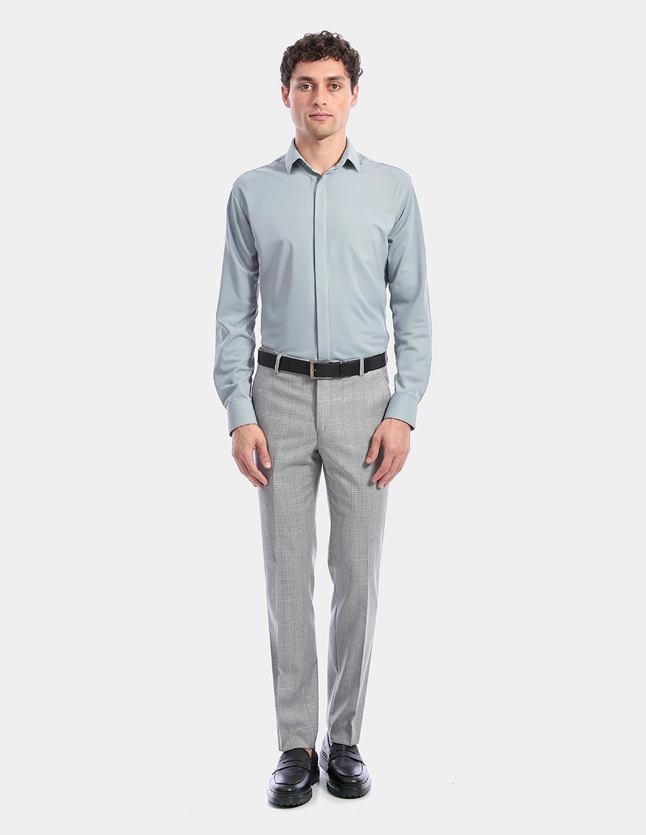 Camisa de vestir manga larga para hombre