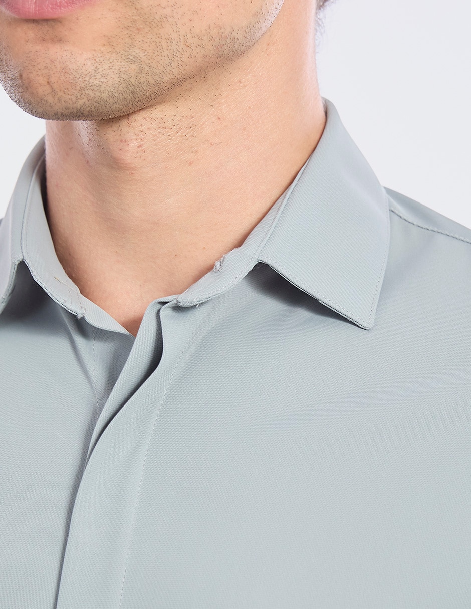Camisa de vestir manga larga para hombre 7