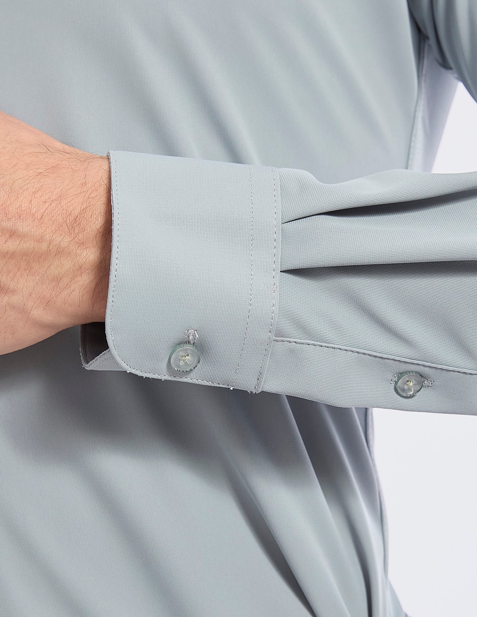 Camisa de vestir manga larga para hombre 9