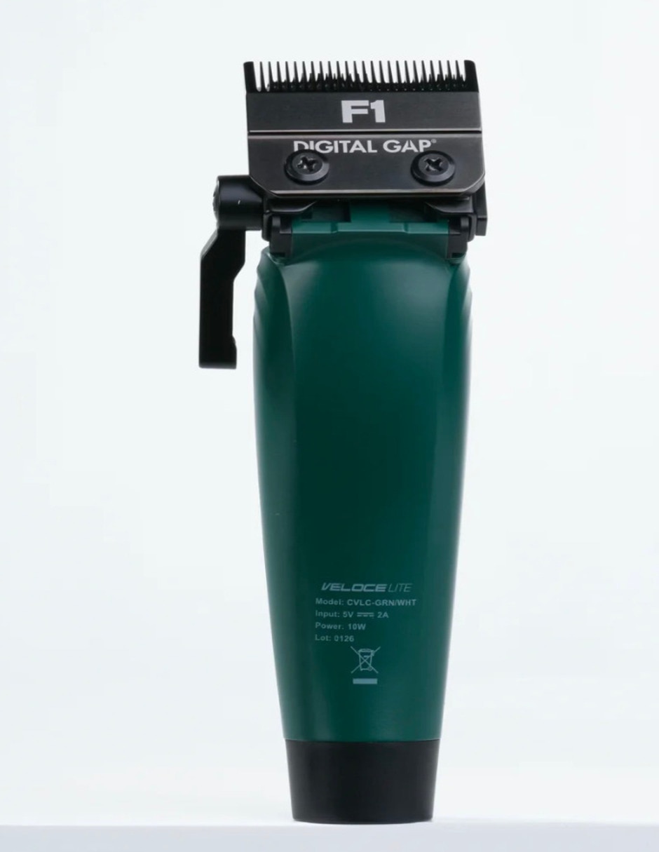 Recortadora de cabello Clipper Cortapelo Veloce Lite Verde Con Blanco 3