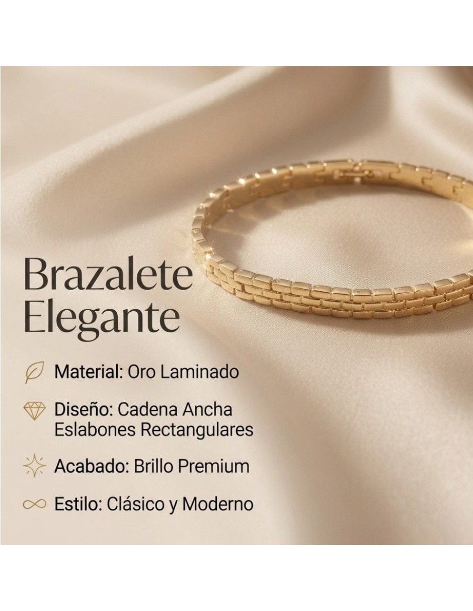 Brazalete de oro laminado con 14 k 2