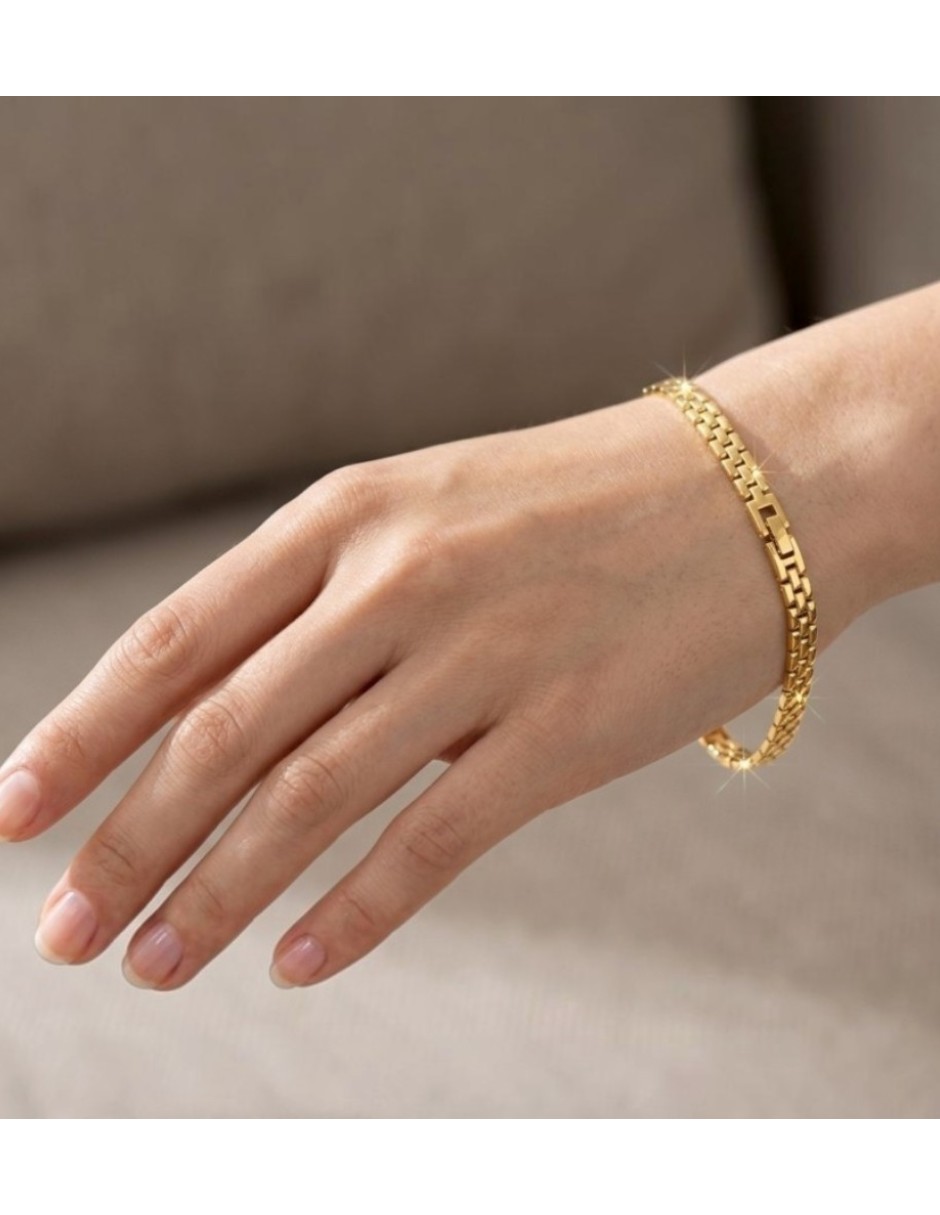 Brazalete de oro laminado con 14 k 3