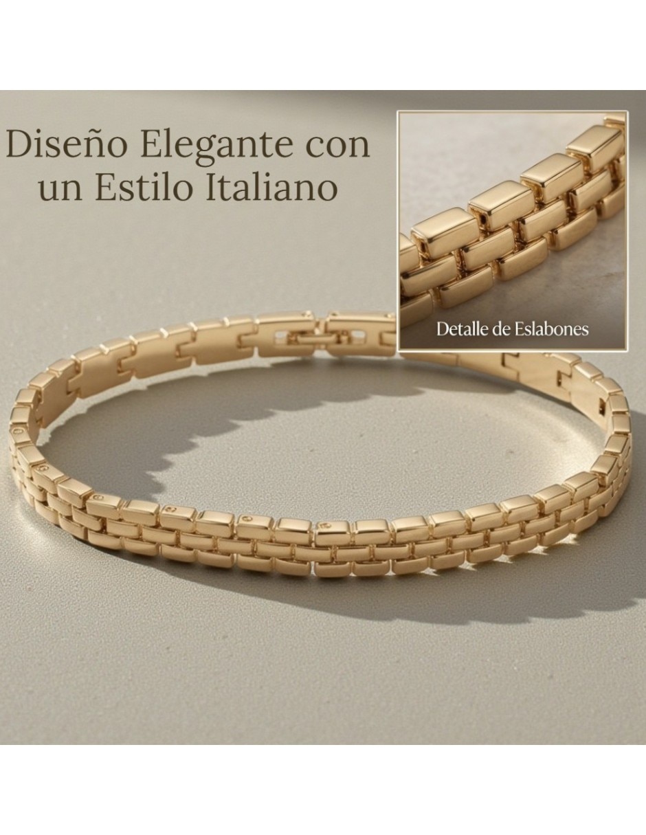 Brazalete de oro laminado con 14 k 4