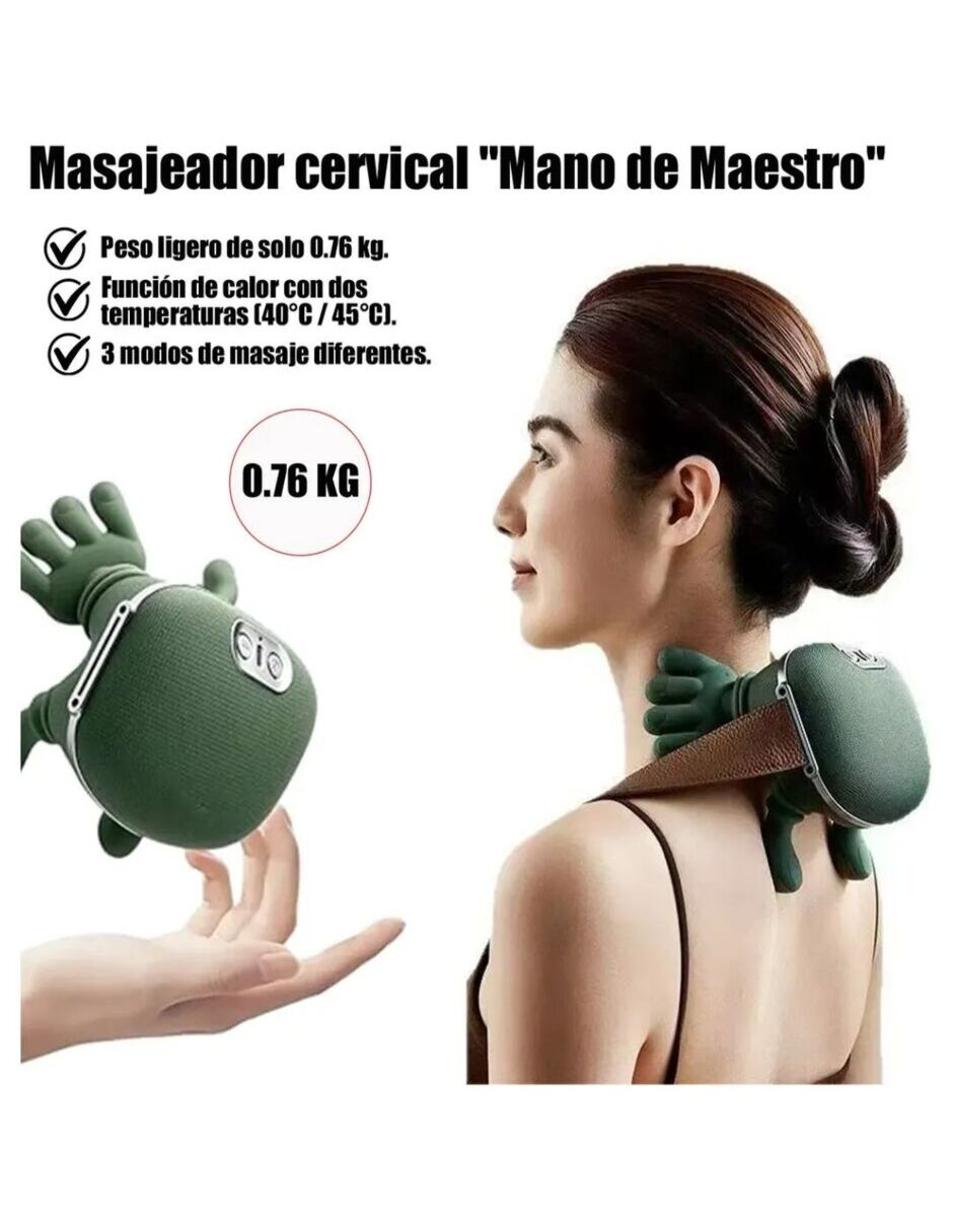 Masajeador lumbar verde 2