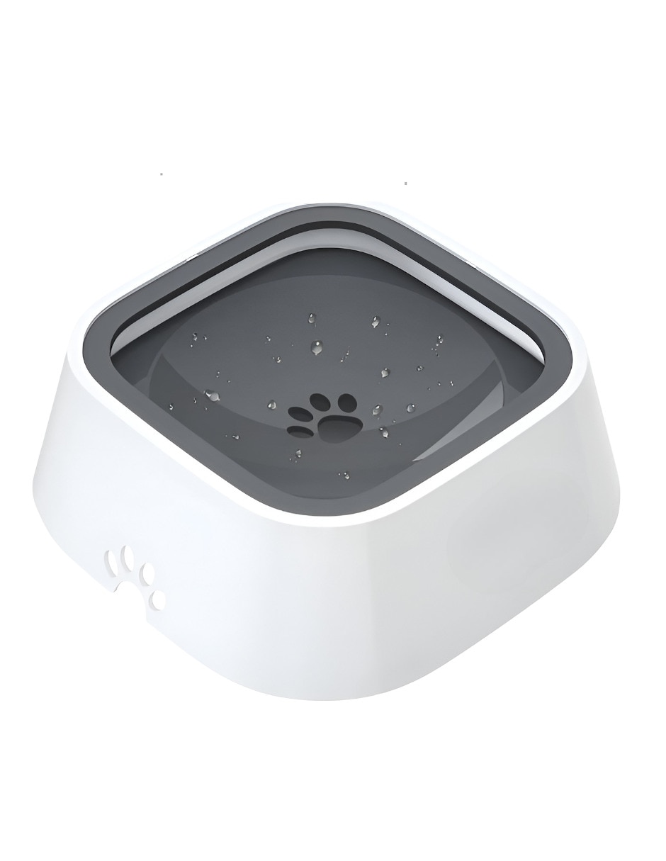 Bebedero transparente para perro
