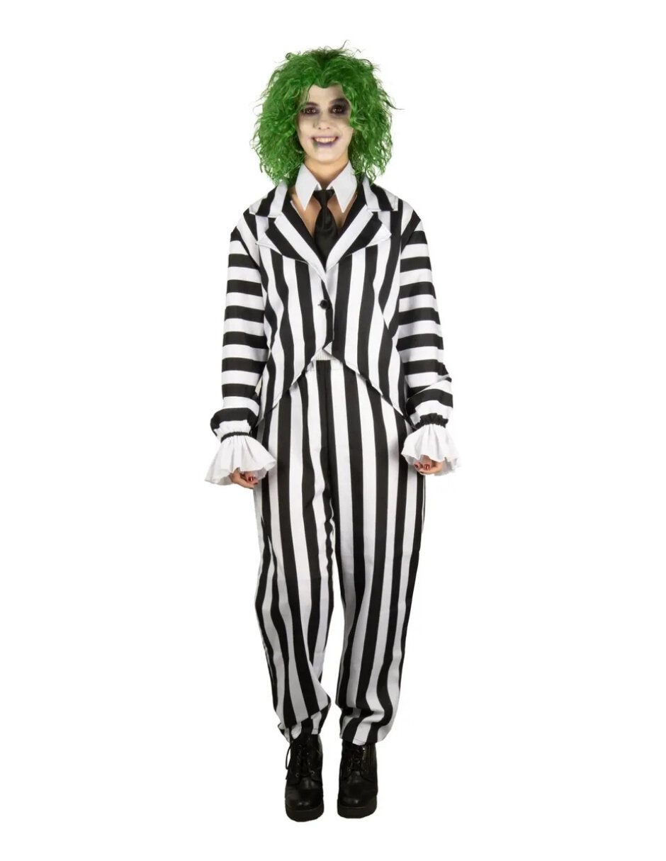 Disfraz Personaje De Beetlejuice de Beetlejuice para mujer Disfraz Personaje De Beetlejuice de Beetlejuice para mujer
