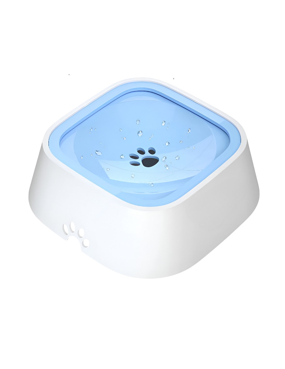 Bebedero transparente para perro